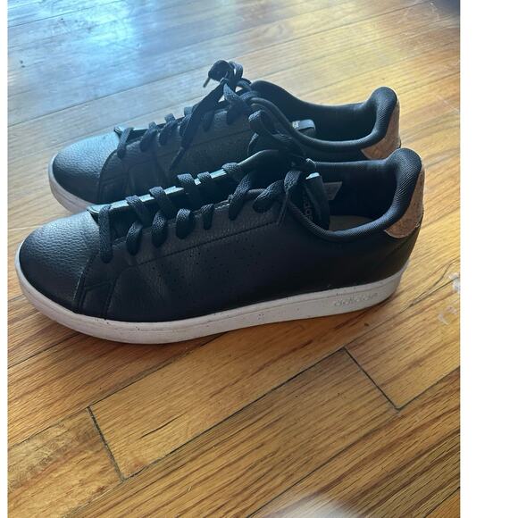 Adidas Advantage Cloudfoam Men’s Sneakers Black Cork Detail, Comfort & Style - Picture 1 of 11